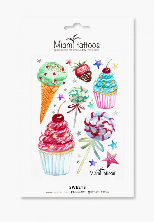 

Временные татуировки Miami Tattoos, Разноцветный