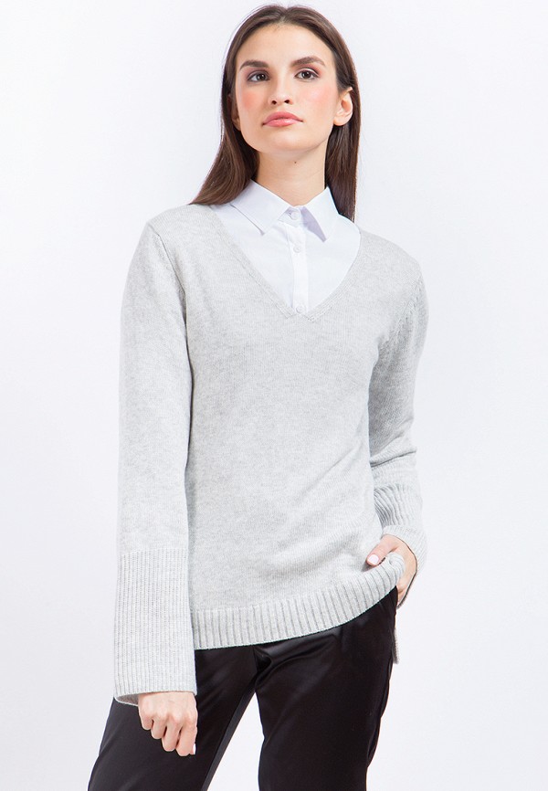 Пуловер Finn Flare цвет серый 