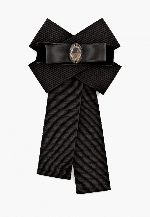 

Брошь Anna Slavutina, Черный, Бант Кара