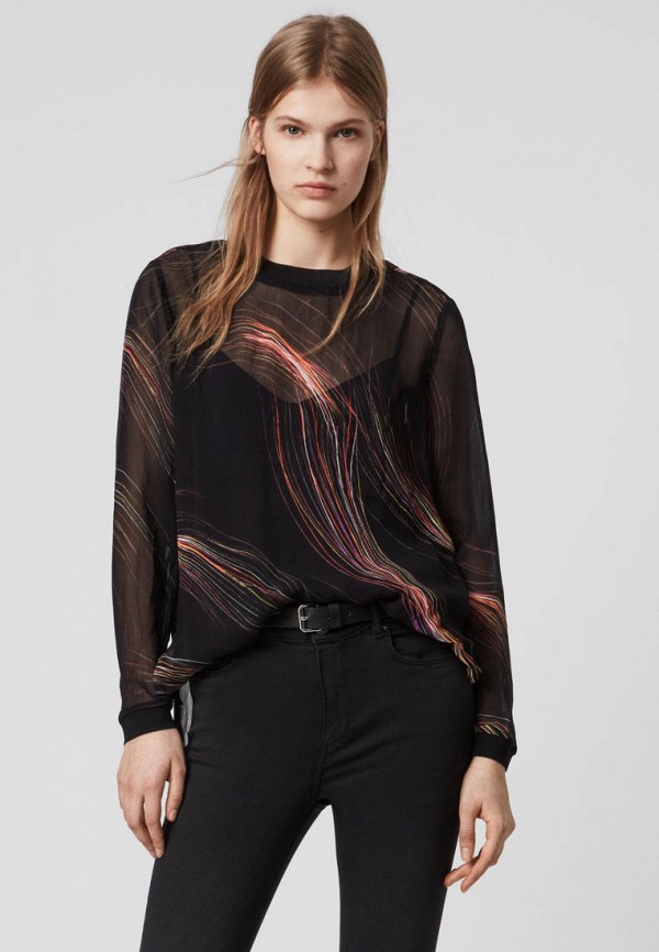 

Блуза AllSaints, Черный, ADA STREAMLINE
