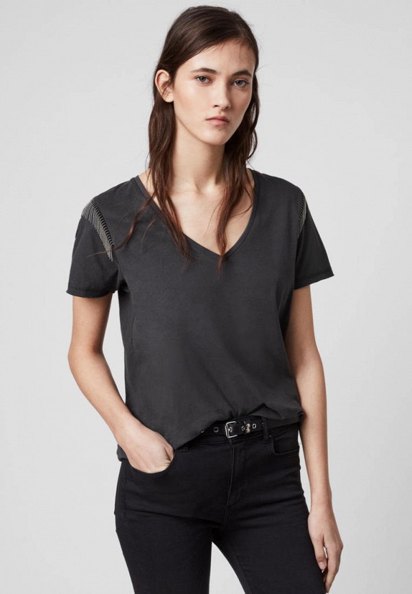

Футболка AllSaints, Серый, EMELYN CHAIN