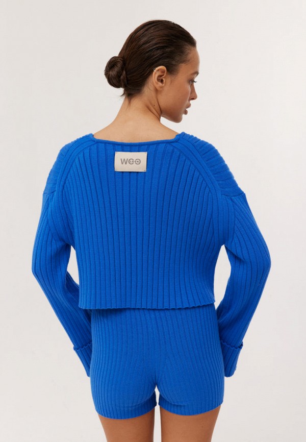 Пуловер Woolook цвет Синий  Фото 3