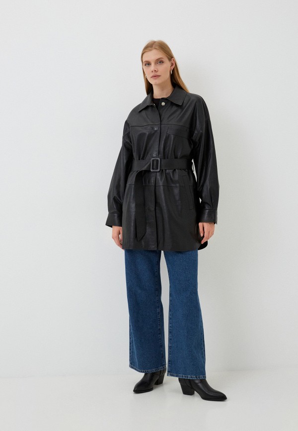 фото Куртка кожаная снежная королева