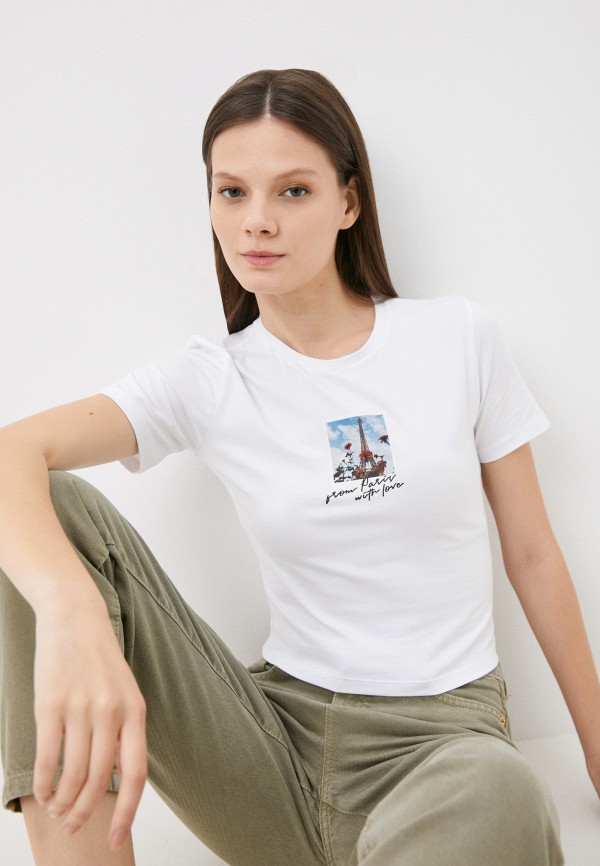 

Футболка Befree, Белый, campaign fall’23. paris
