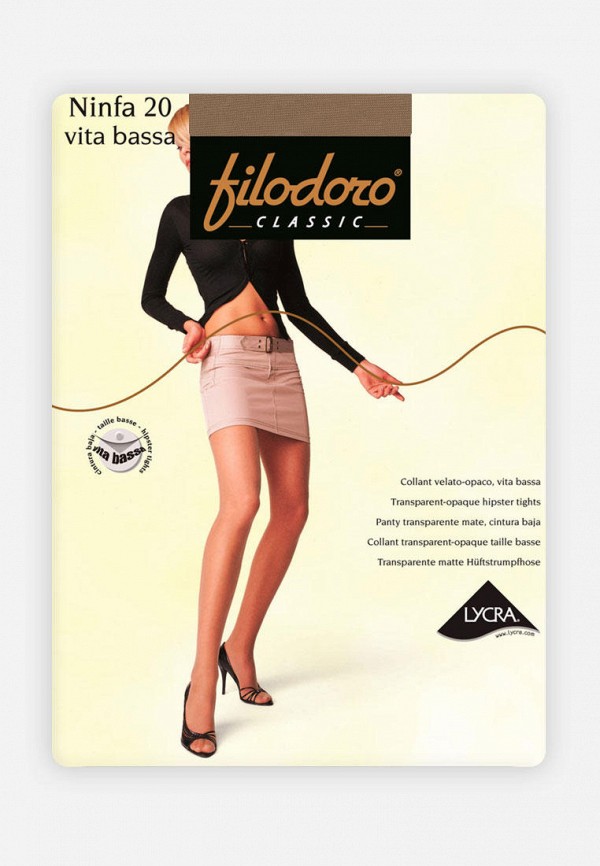 

Колготки Filodoro Classic, Бежевый, NINFA 20 Vita Bassa