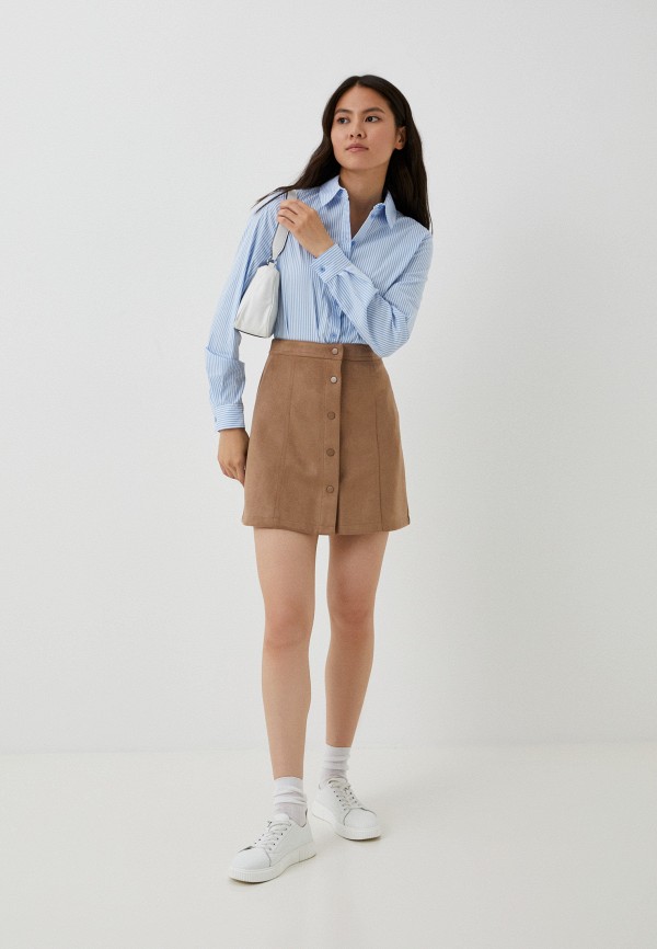 Юбка Gloria Jeans коричневый, размер 40, фото 2