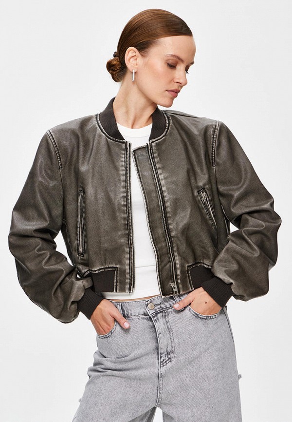 фото Куртка кожаная miss chic