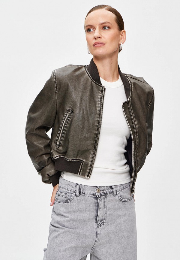 фото Куртка кожаная miss chic