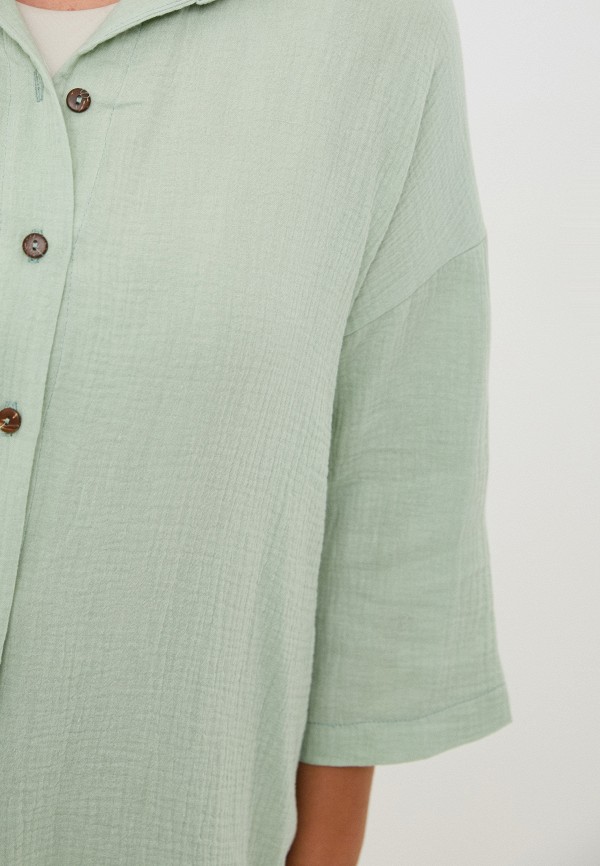 Рубашка Adele Fashion зеленый, размер 56, фото 4