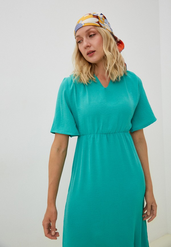 Платье Amandin бирюзовый, размер 42, фото 2