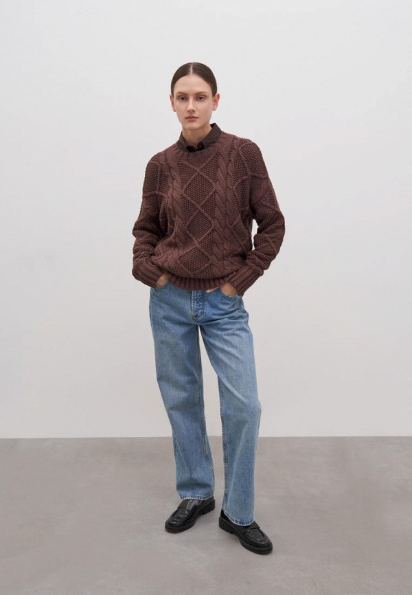 Джемпер Finn Flare коричневый, размер 42, фото 2