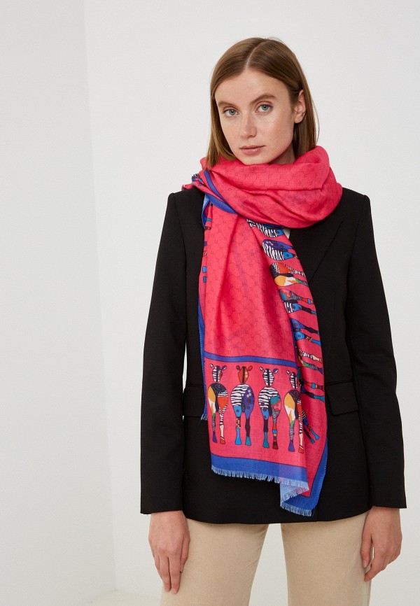 Палантин Fabretti розовый, размер 00, фото 3