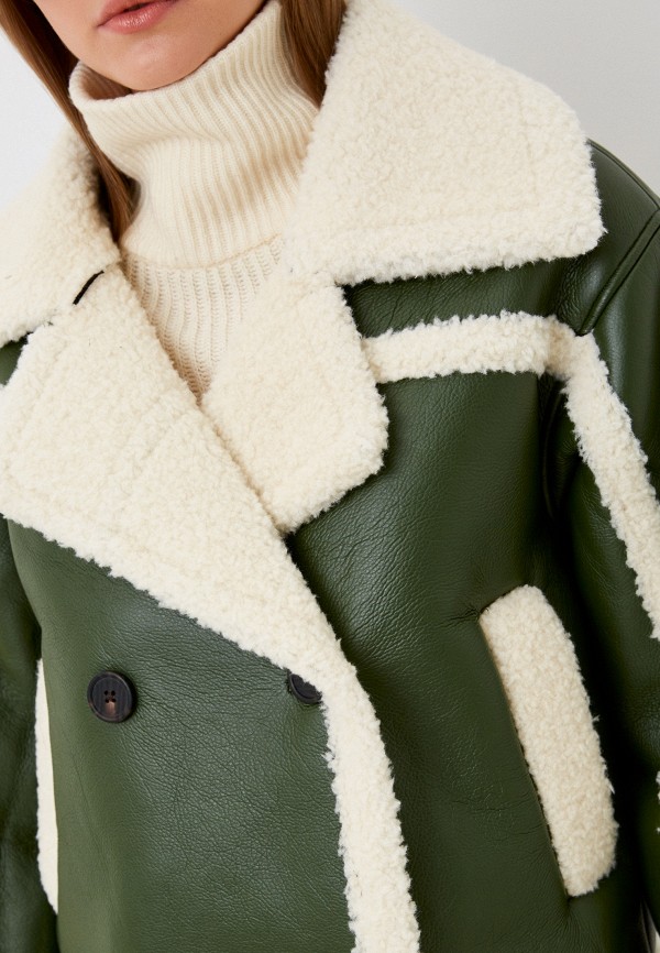 Дубленка Savage зеленый, размер 44, фото 5