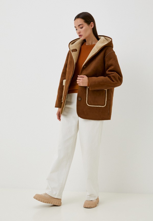 Дубленка Savage коричневый, размер 42, фото 2