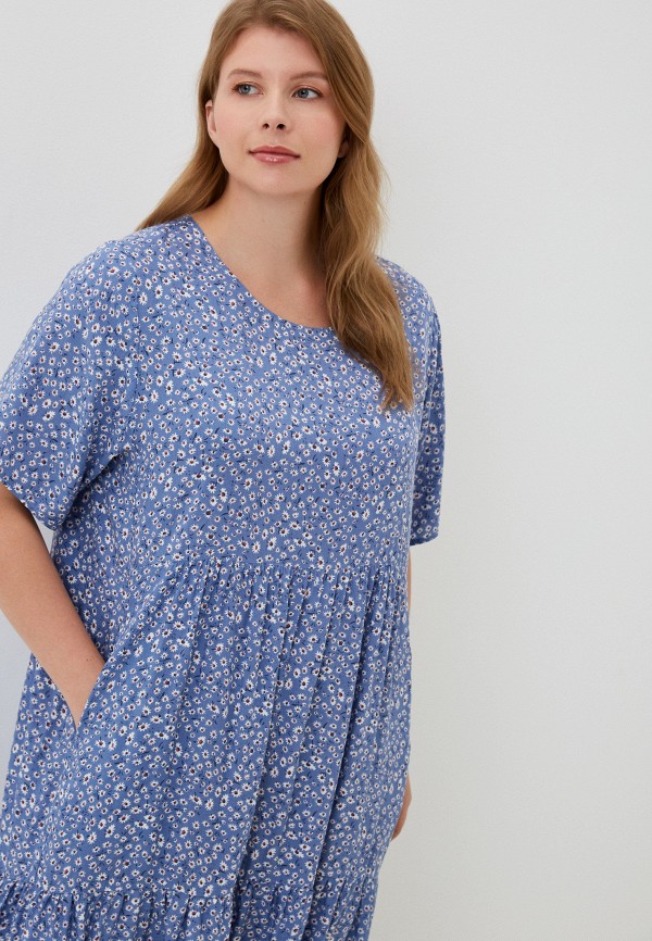 Платье Cleo голубой, размер 54, фото 2