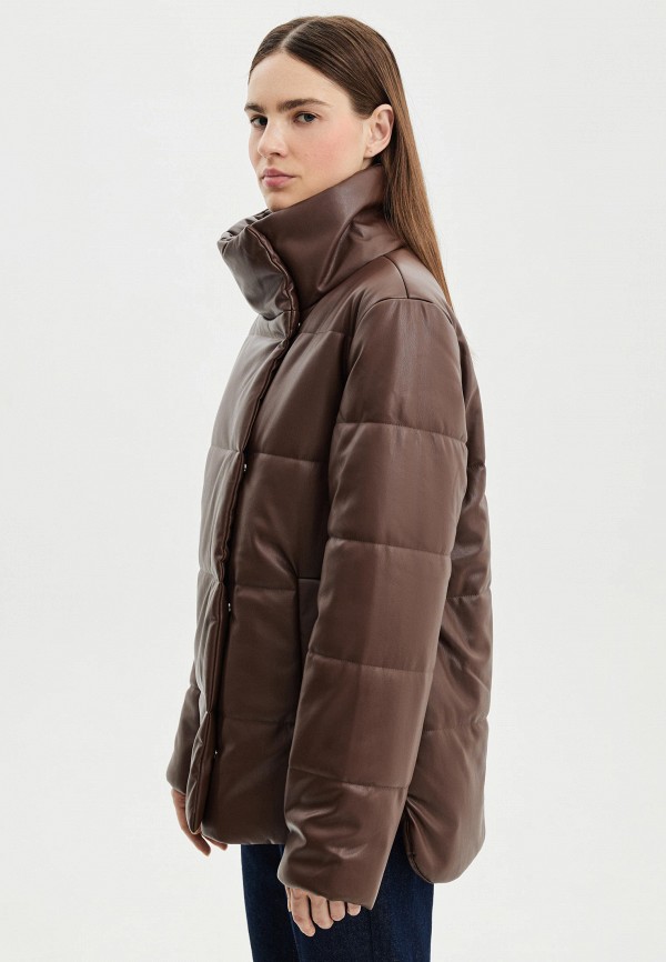 фото Куртка кожаная утепленная zarina