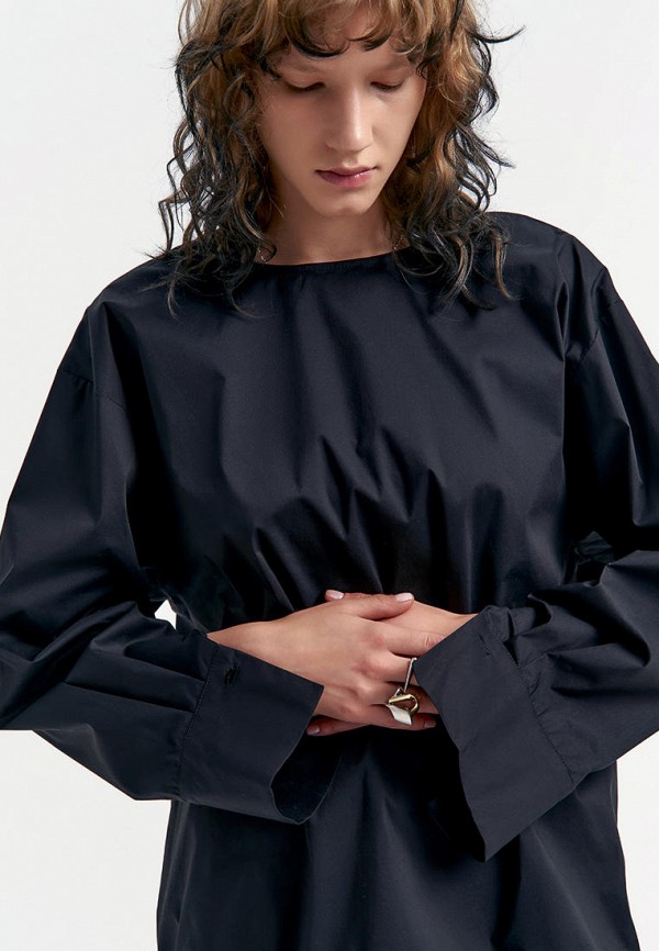 Блуза Bymodno черный, размер 42, фото 3