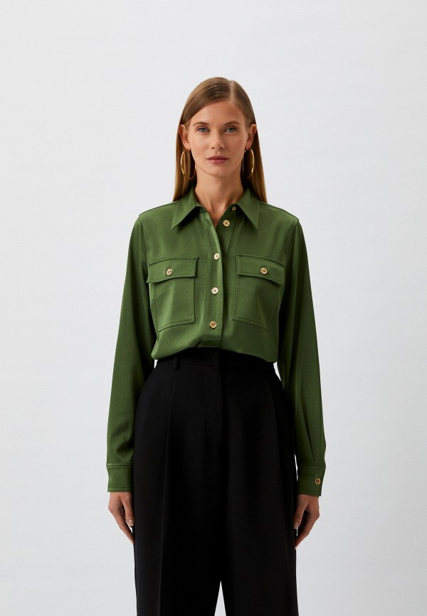 Блуза Michael Michael Kors зеленого цвета