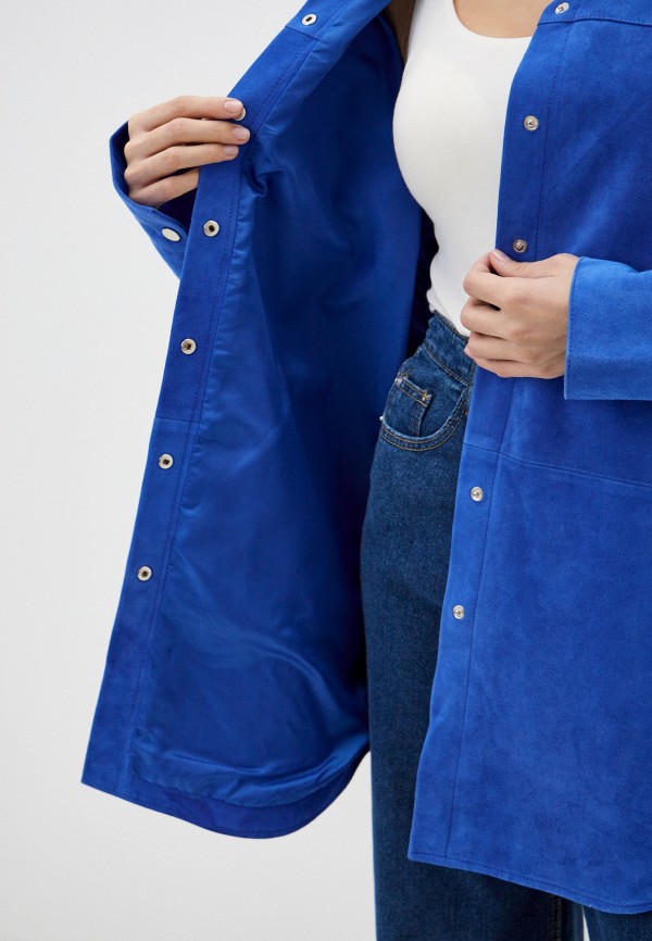 Куртка кожаная Neohit цвет Синий  Фото 4