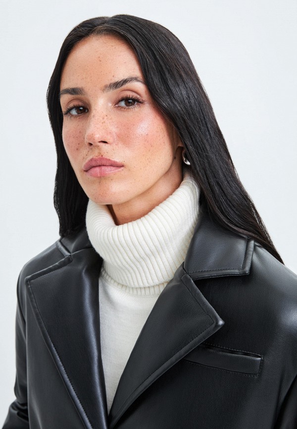 фото Куртка кожаная утепленная zarina