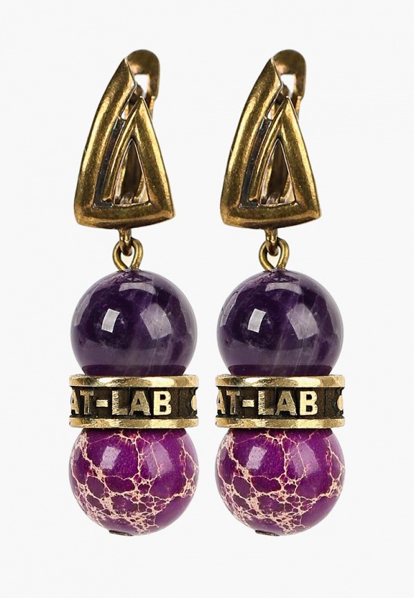 

Серьги AT-LAB, Фиолетовый, Феникс