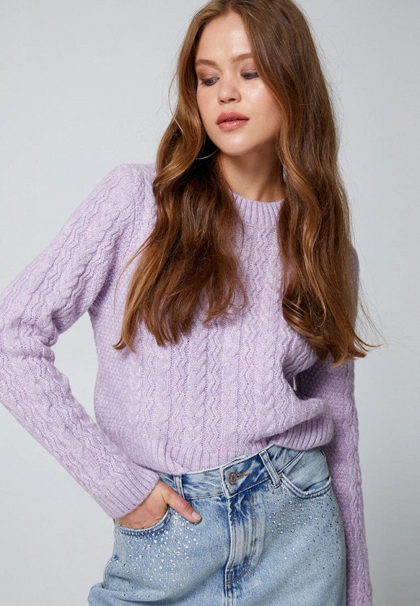 Джемпер Koton фиолетовый, размер 42, фото 4