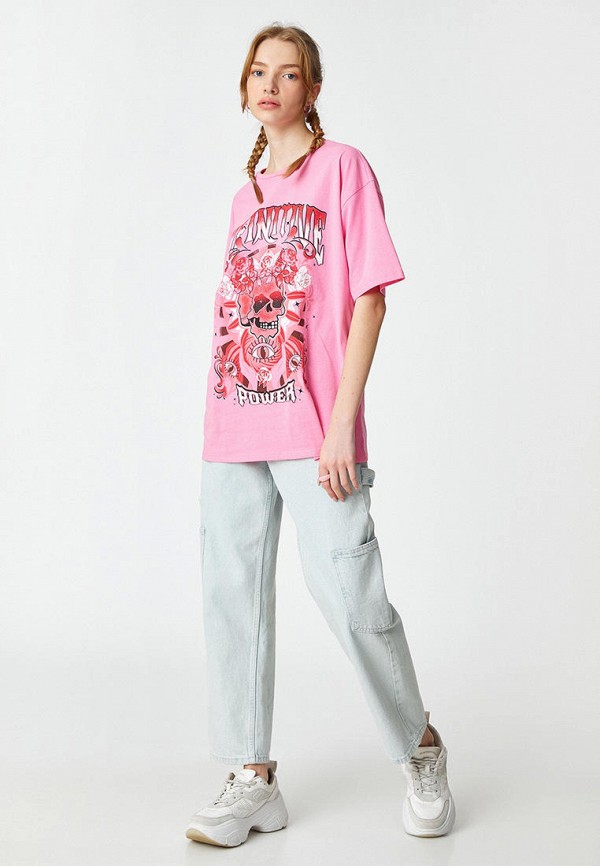 Футболка Koton розовый, размер 46, фото 2