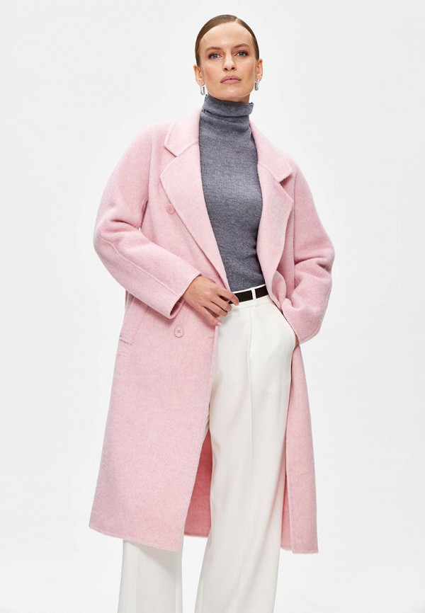Пальто Miss Chic цвет Розовый 