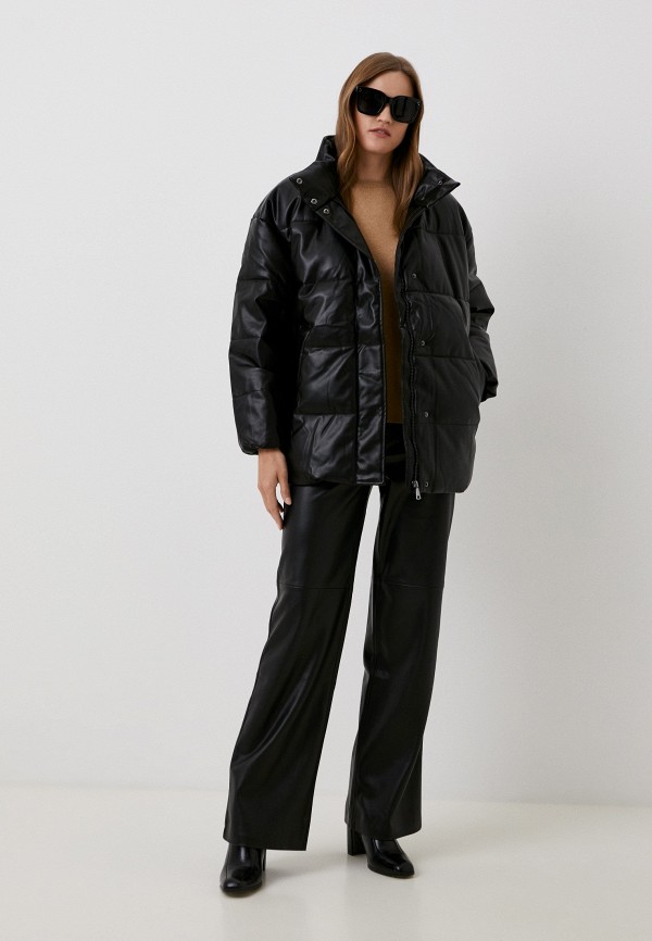 фото Куртка кожаная утепленная eleganzza