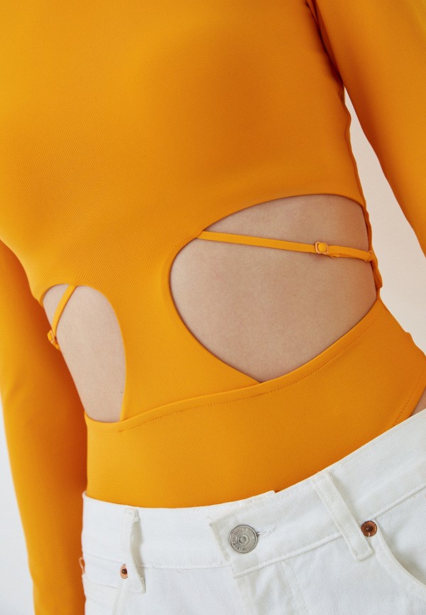 Боди Koton оранжевый, размер 46, фото 3