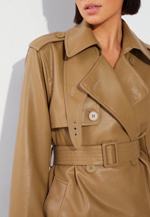 Плащ Vittoria Vicci бежевый, размер 48, фото 5