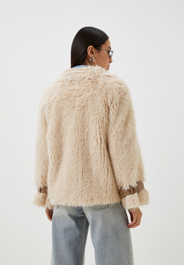 Шуба Grafinia бежевый, размер 48, фото 3