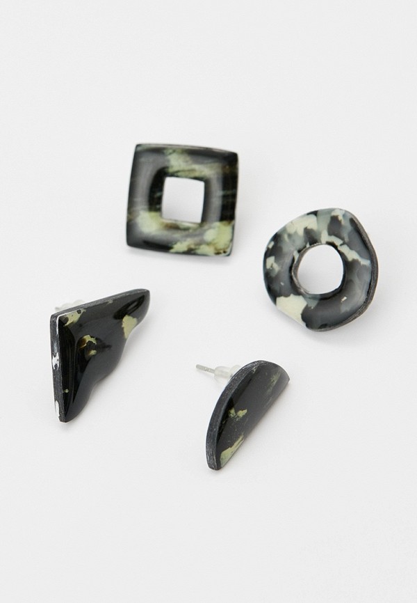 Серьги 2 пары RecycleObject 2000₽