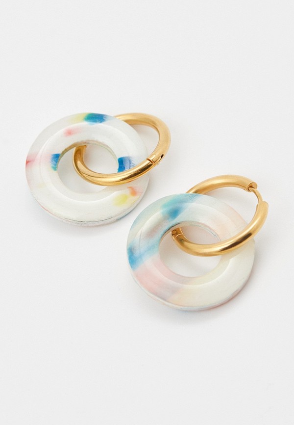 Серьги Recycle.Object Round earrings color