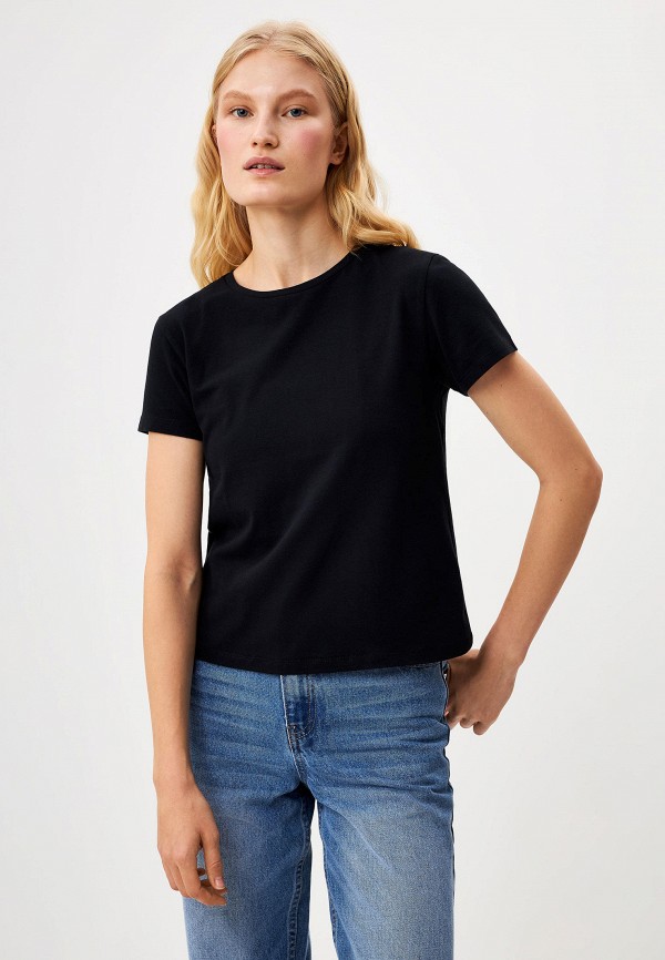 

Футболка Sela, Черный, EVA SLIM FIT