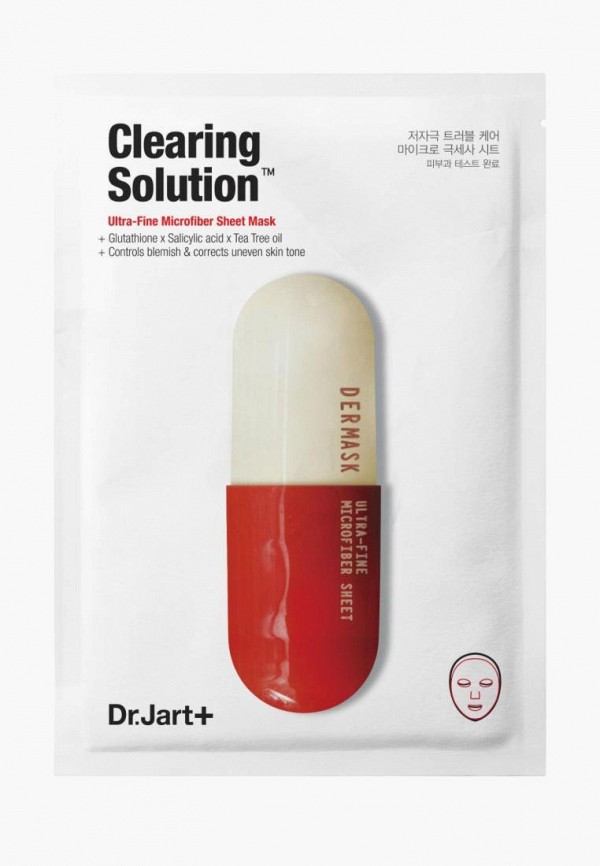 

Маска для лица Dr.Jart, Прозрачный, Dermask Micro Jet Clearing Solution, 27 г