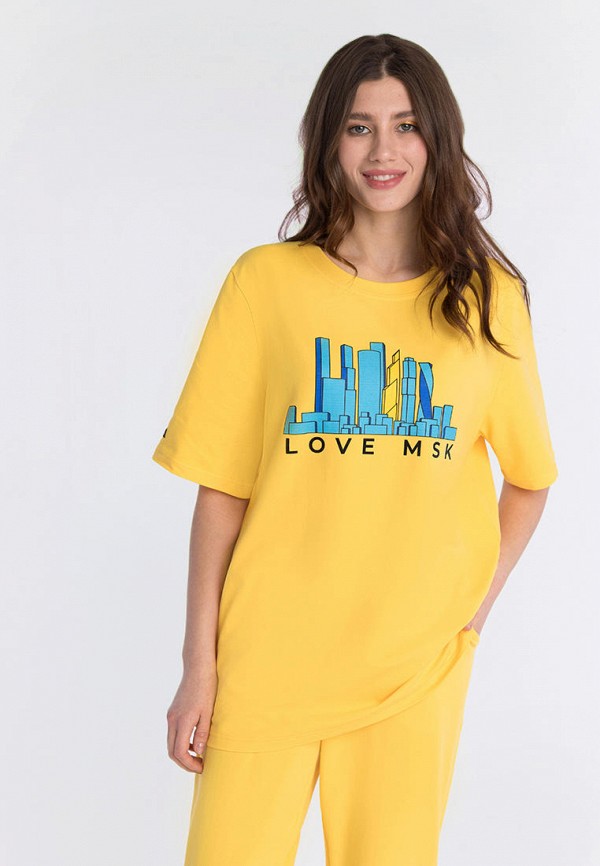 

Футболка Barmariska, Желтый, Love MSK