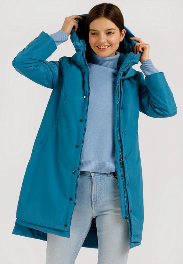 Куртка утепленная Finn Flare цвет голубой  Фото 5