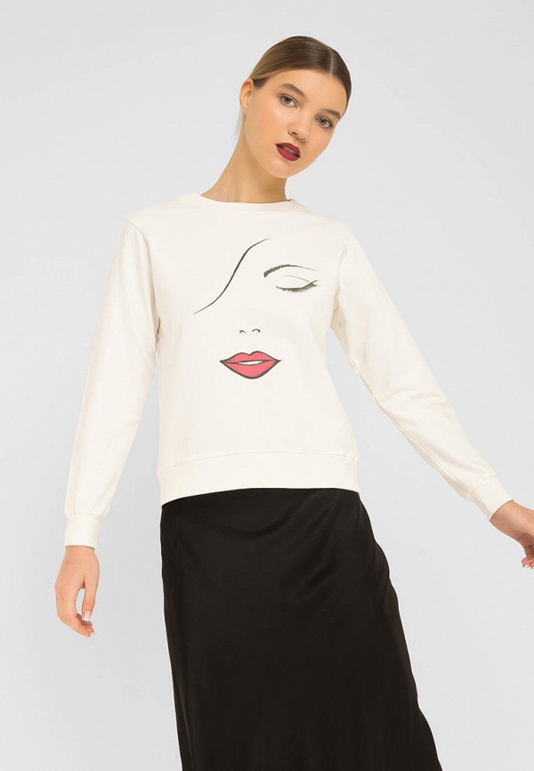 

Свитшот The Hugs, Белый, Red Lips