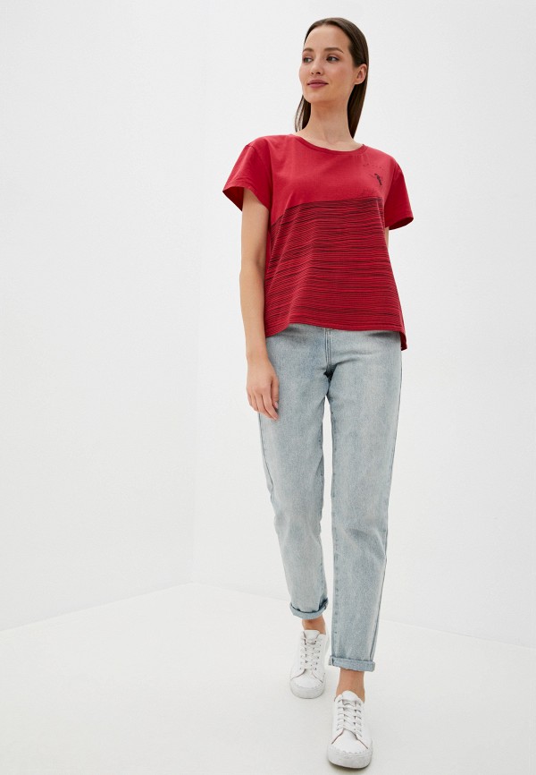 

Футболка Rip Curl, Красный, MINIMALIST WAVE CROPPED TEE