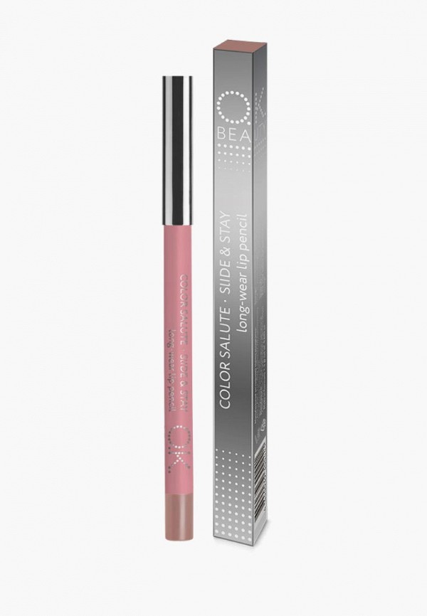 

Карандаш для губ OK Beauty, Бежевый, OK BEAUTY COLOR SALUTE SLIDE and STAY long-wear lip pencil, тон SANDY