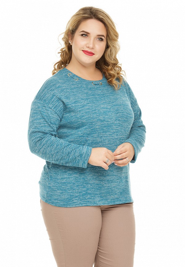 

Лонгслив Gorda Bella, Бирюзовый, Клара