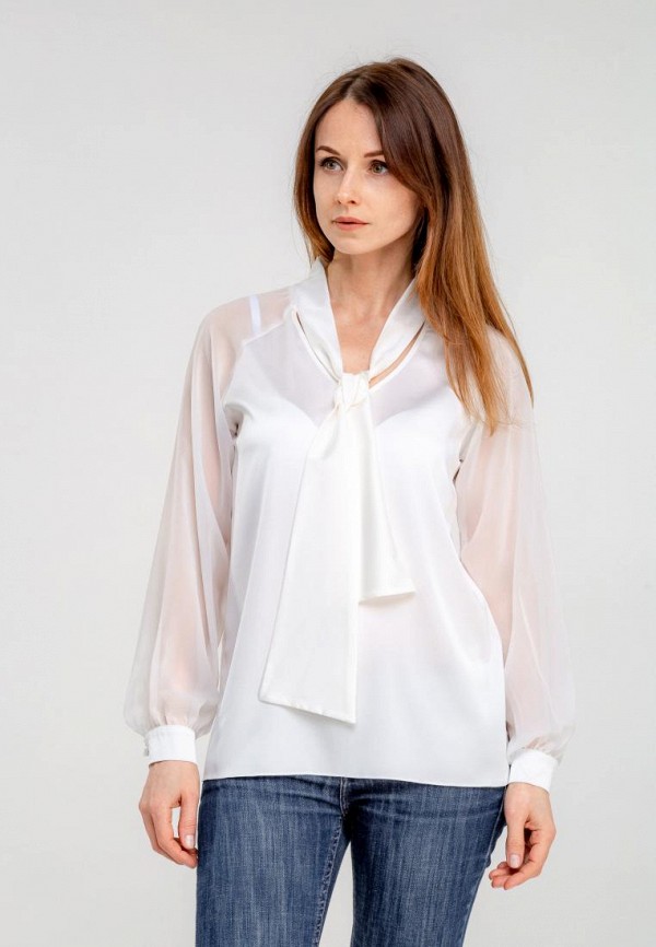 

Блуза DressInJoy by Lipashova & Malko; DressInJoy by Lipashova & Malko MP002XW1GKCF, Белый