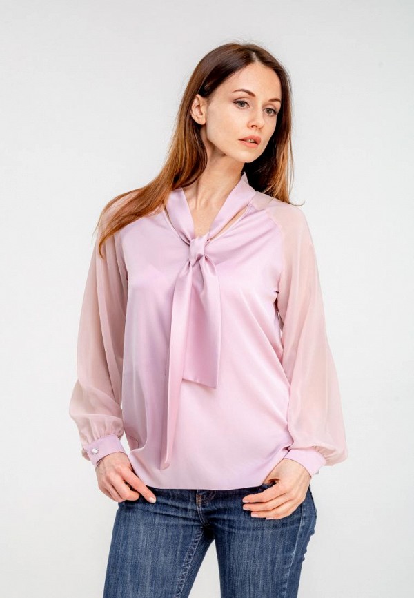 

Блуза DressInJoy by Lipashova & Malko, Розовый, DressInJoy by Lipashova & Malko MP002XW1GKCG