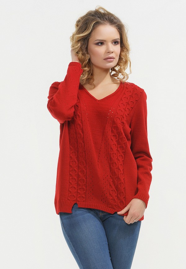 Пуловер Vay цвет красный  Фото 3