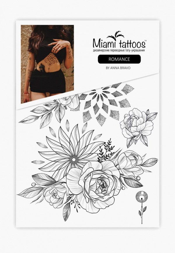 

Временные татуировки Miami Tattoos, Черный, Miami Tattoos MP002XW1GLNH