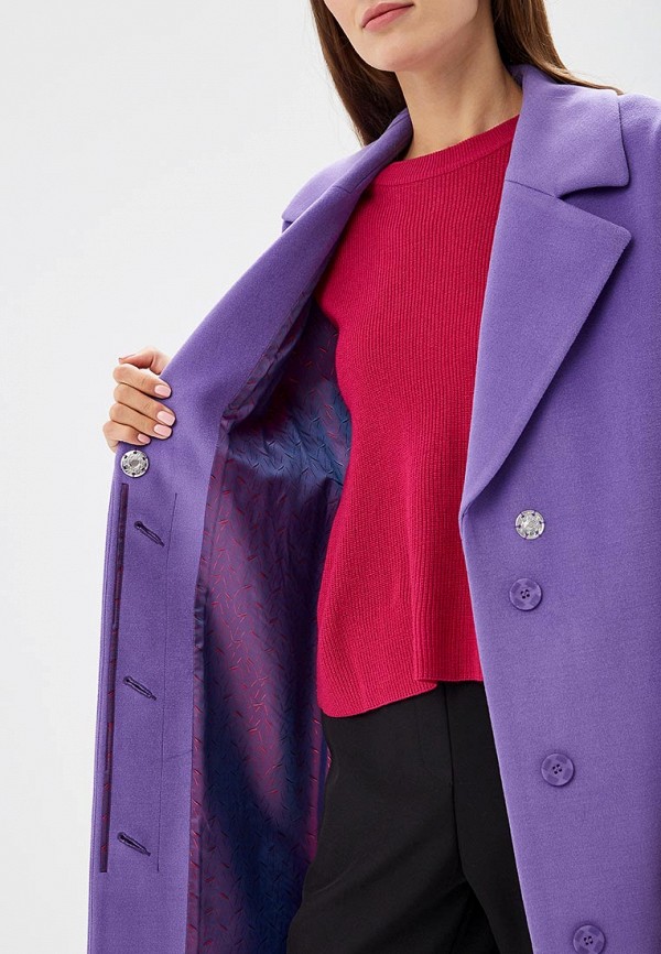 Пальто Ruxara цвет фиолетовый  Фото 4