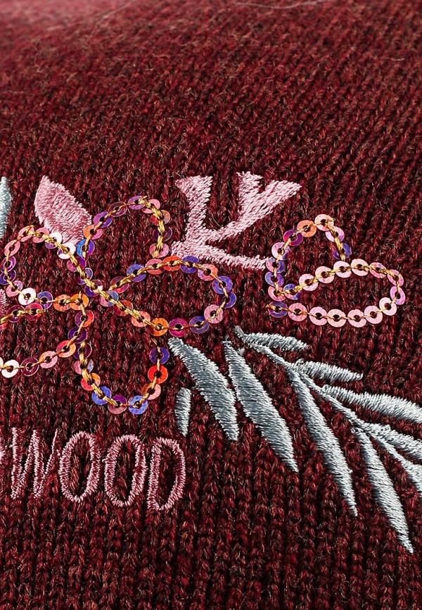 Шапка Oddwood цвет бордовый  Фото 4