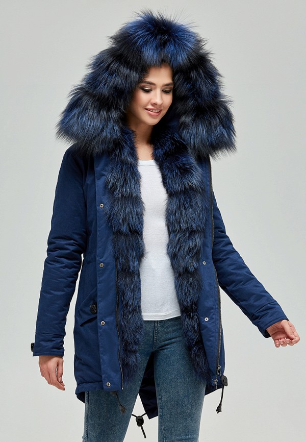Куртка парка с мехом женская. Парка женская зимняя синяя с мехом. Парка синим мехом. Ткань для парки зимней. Парка хаки с синим мехом.