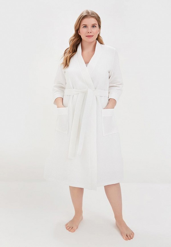 Халат домашний Lika Dress белый, размер 54, фото 2